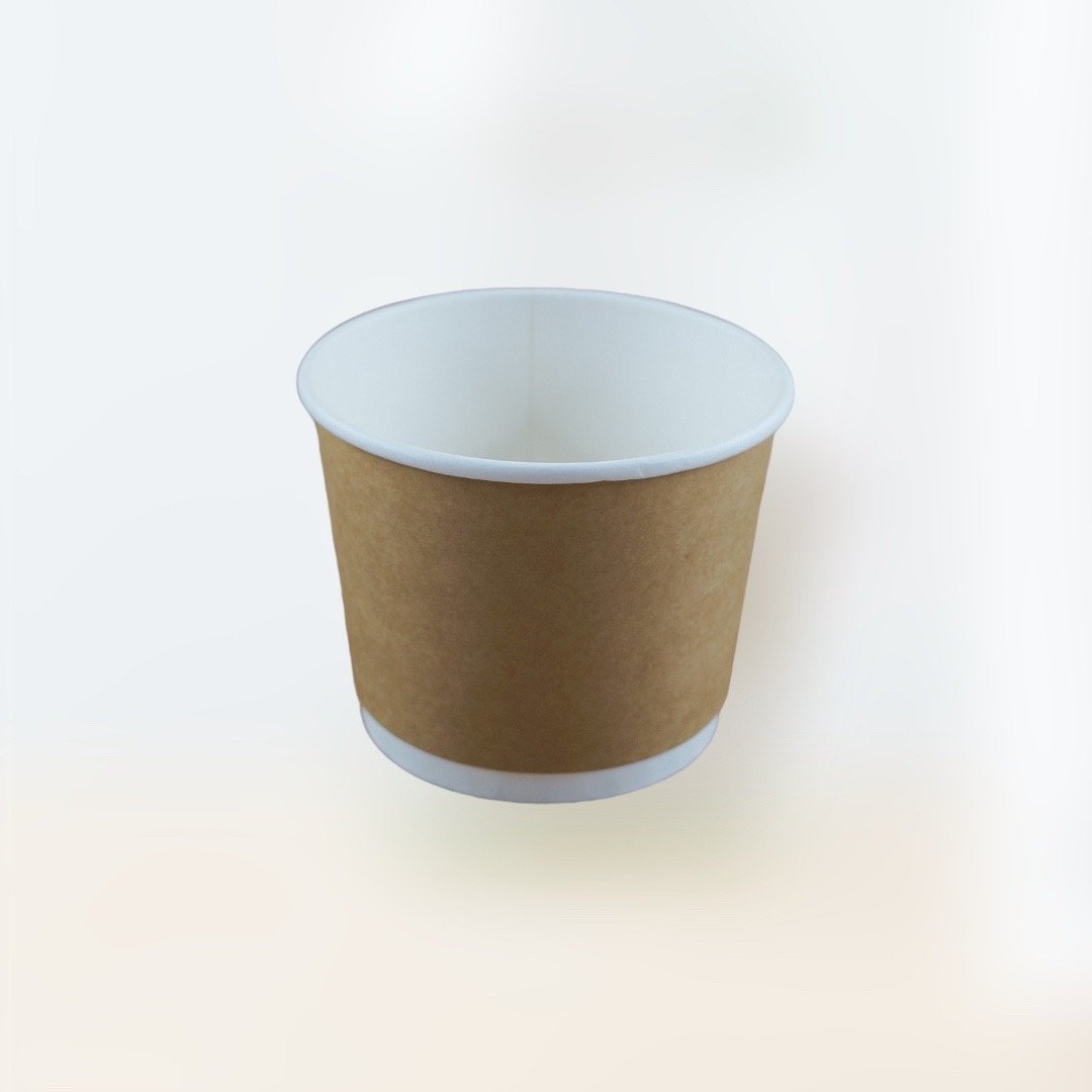 520cc Double Wall Paper Bowl (Kraft)